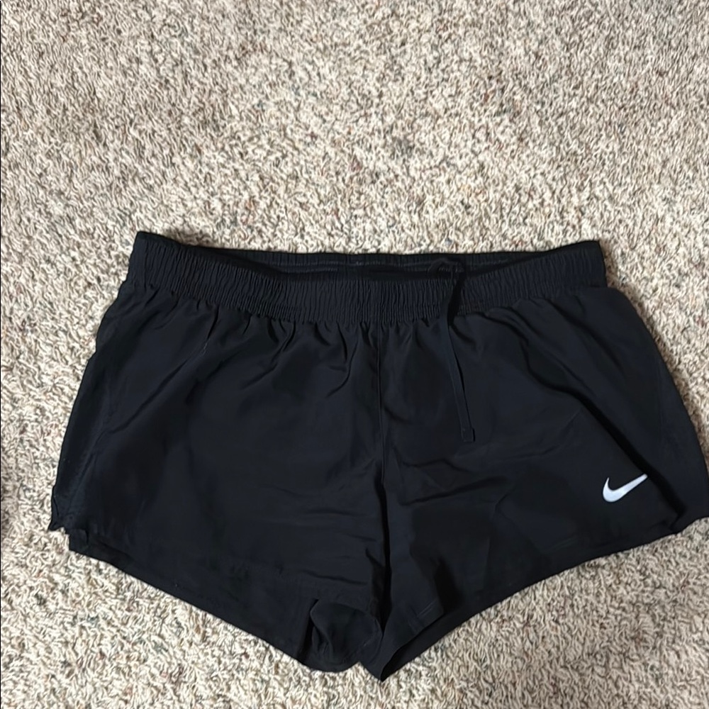 Nike Black Athletic Shorts Lightweight Elastic Waist